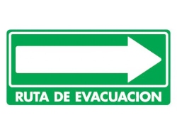 Flecha Ruta de Evacuación Derecha - Pacific Fire