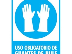 Uso obligatorio de guantes de hule - Pacific Fire