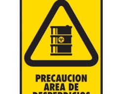 Precaución Area de Desperdicio - Pacific Fire