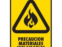 Precaución Materiales Inflamables - Pacific Fire